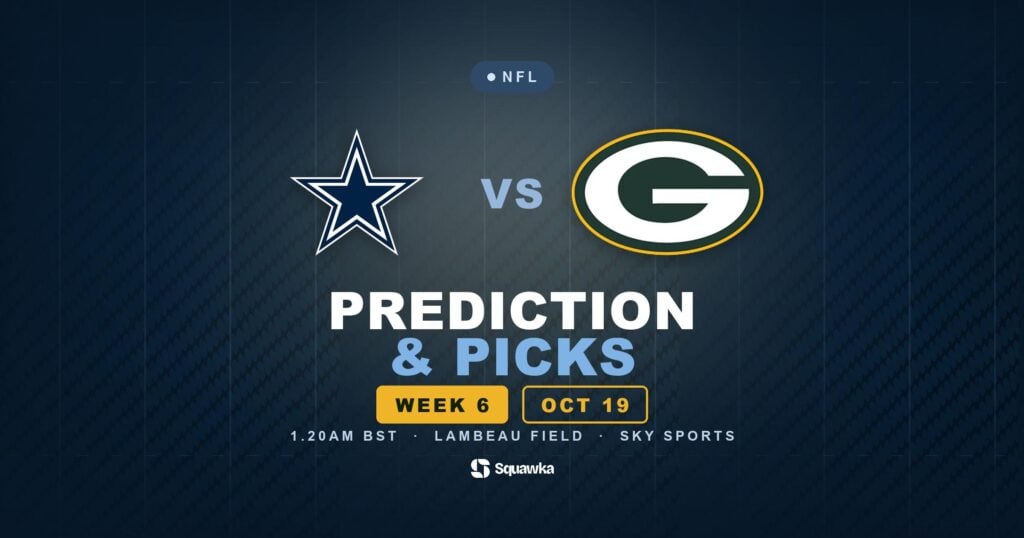 Dallas Cowboys vs Green Bay Packers prediction, picks and odds for Week 6 of the 2026 NFL season