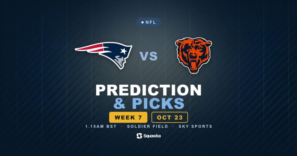 New England Patriots vs Chicago Bears prediction, picks and odds for Week 7 of the 2026 NFL season