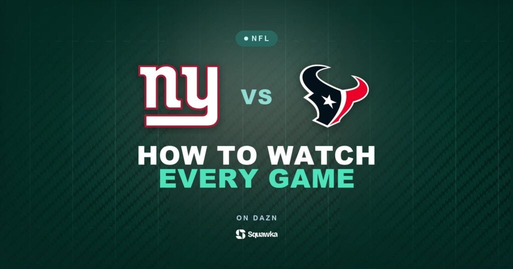 How to watch New York Giants vs Houston Texans live in the UK on DAZN in Week 7 of the 2026 NFL season