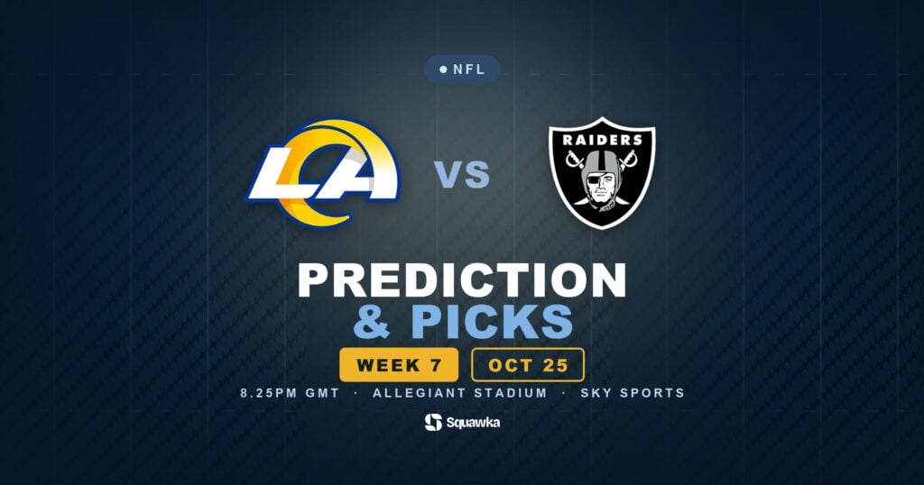 Los Angeles Rams vs Las Vegas Raiders prediction, picks and odds for Week 7 of the 2026 NFL season