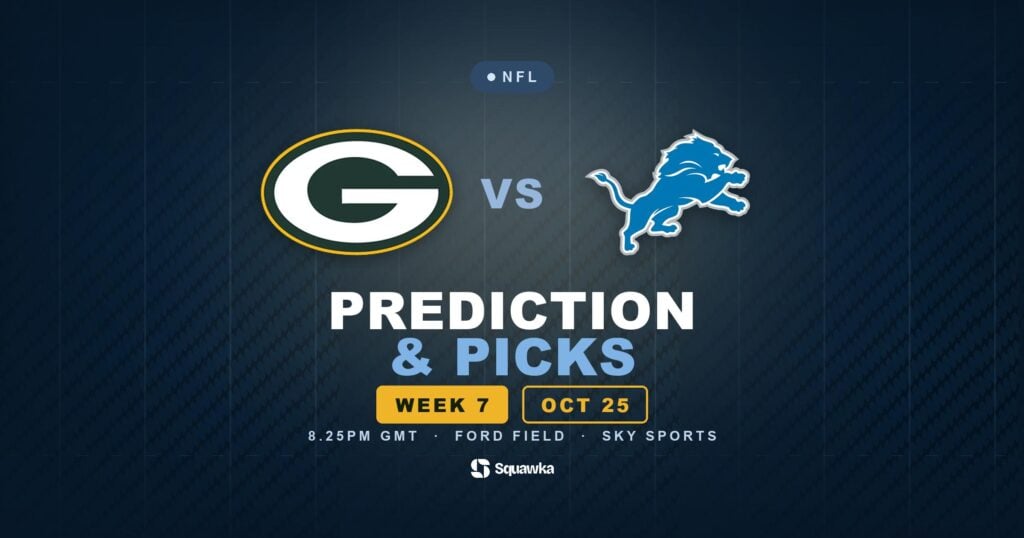 Green Bay Packers vs Detroit Lions prediction, picks and odds for Week 7 of the 2026 NFL season
