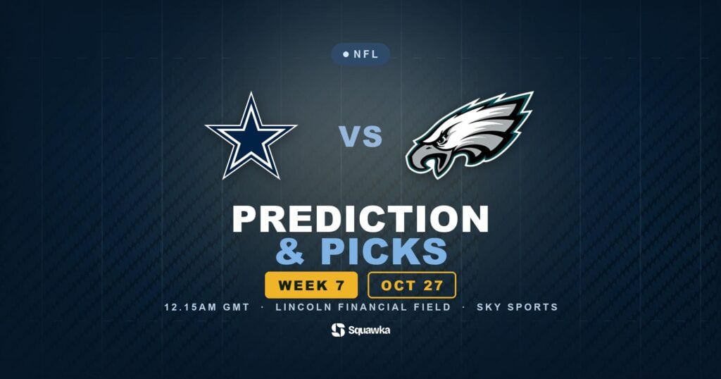 Dallas Cowboys vs Philadelphia Eagles prediction, picks and odds for Week 7 of the 2026 NFL season