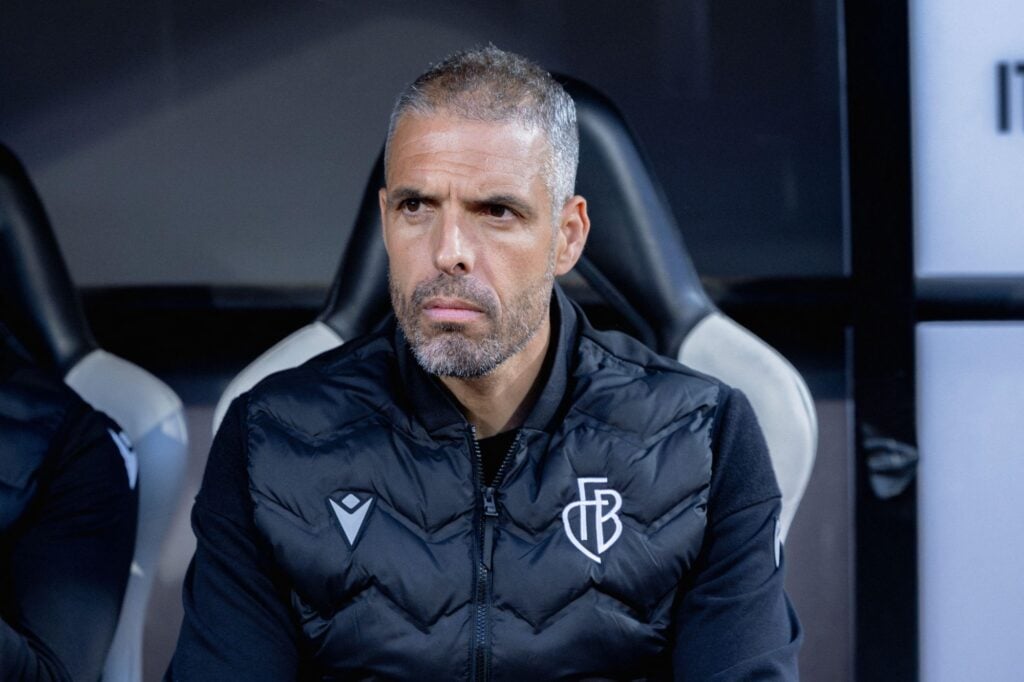 Fabio Celestini on the bench as Basel head coach