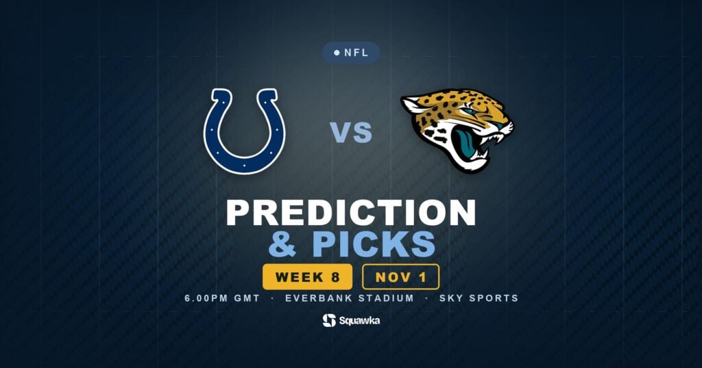 Indianapolis Colts vs Jacksonville Jaguars prediction, picks and odds for Week 8 of the 2026 NFL season