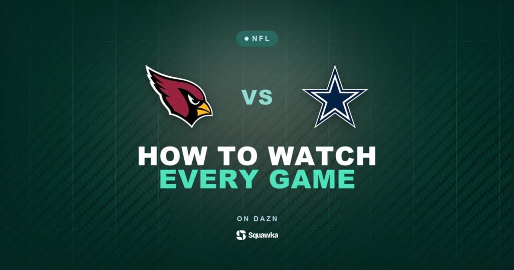 How to watch Arizona Cardinals vs Dallas Cowboys live in the UK on DAZN in Week 8 of the 2026 NFL season