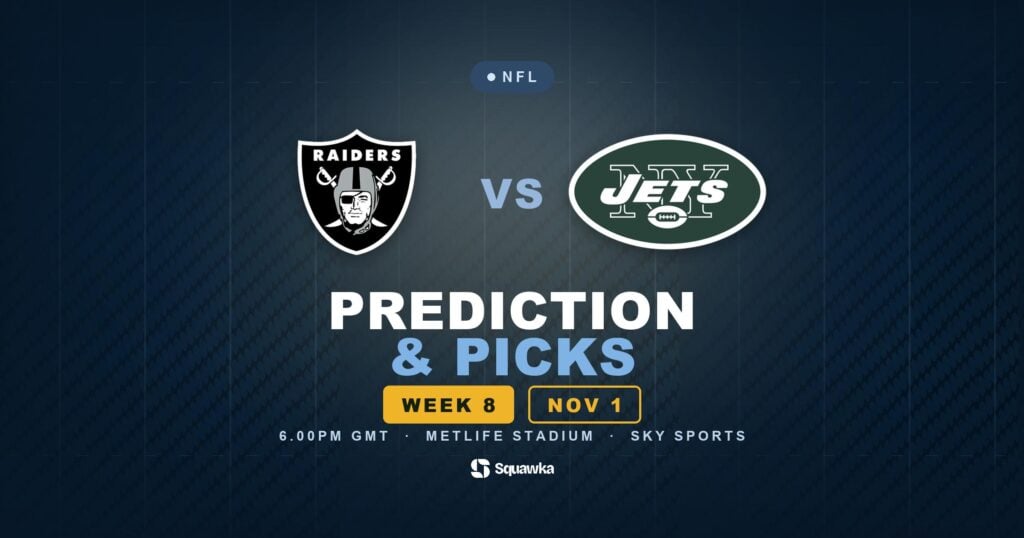Las Vegas Raiders vs New York Jets prediction, picks and odds for Week 8 of the 2026 NFL season