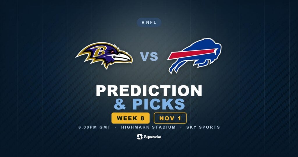 Baltimore Ravens vs Buffalo Bills prediction, picks and odds for Week 8 of the 2026 NFL season
