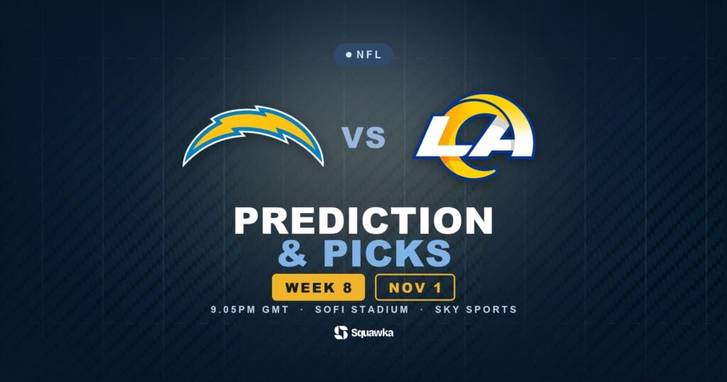 Los Angeles Chargers vs Los Angeles Rams prediction, picks and odds for Week 8 of the 2026 NFL season
