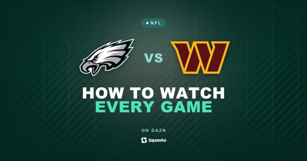 How to watch Philadelphia Eagles vs Washington Commanders live in the UK on DAZN in Week 8 of the 2026 NFL season