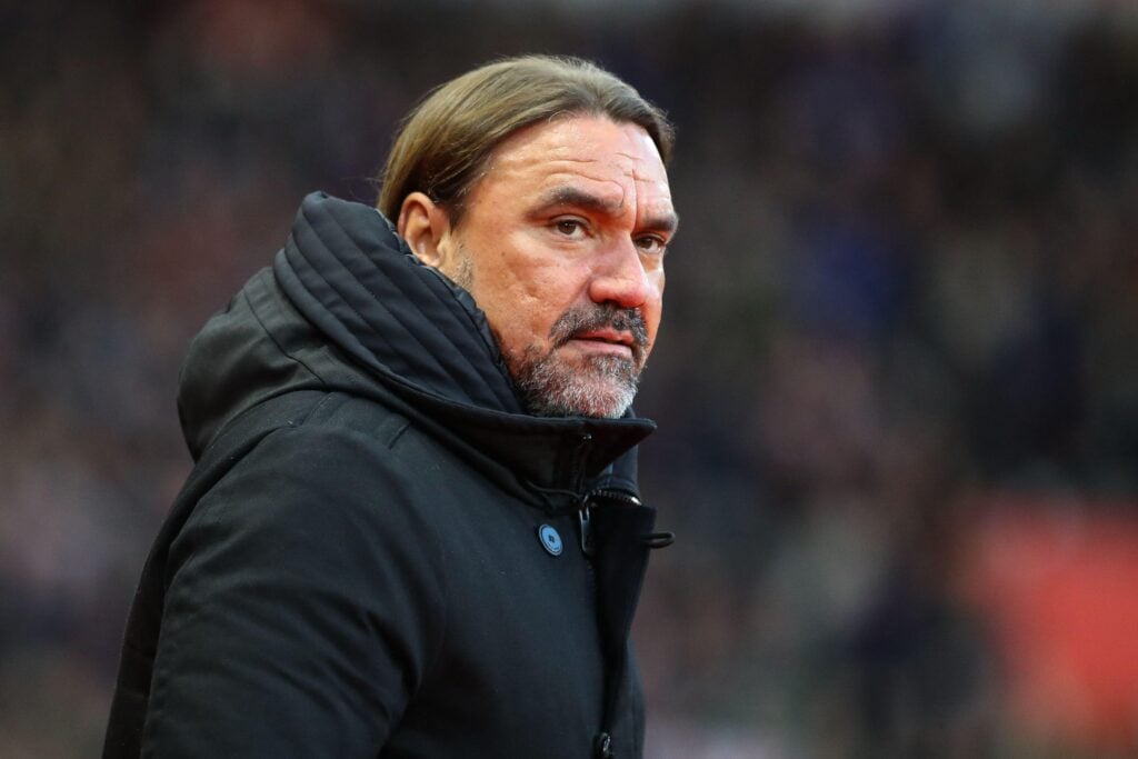 Leeds United manager Daniel Farke looks on during the Premier League draw with Sunderland