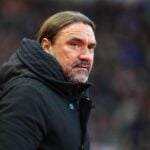 Leeds United manager Daniel Farke looks on during the Premier League draw with Sunderland