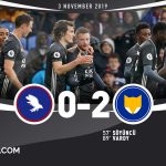 Palace Leicester - Jamie Vardy goal