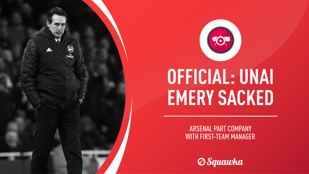 Arsenal sack Unai Emery and confirm his temporary replacement
