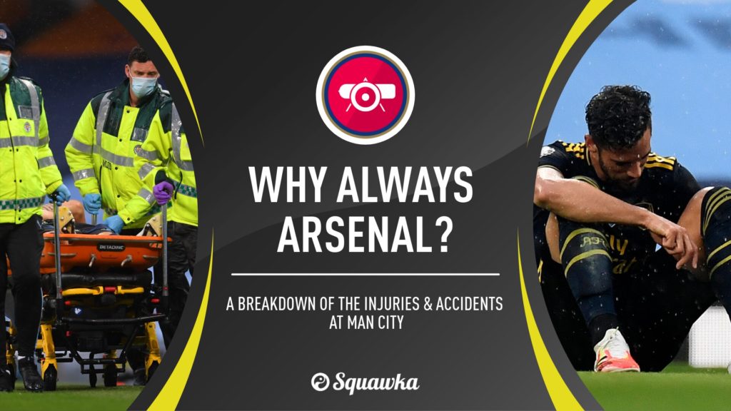 Arsenal injuries vs man city