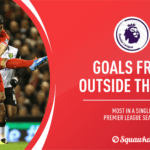Premier League: Most goals from outside the penalty box for every season