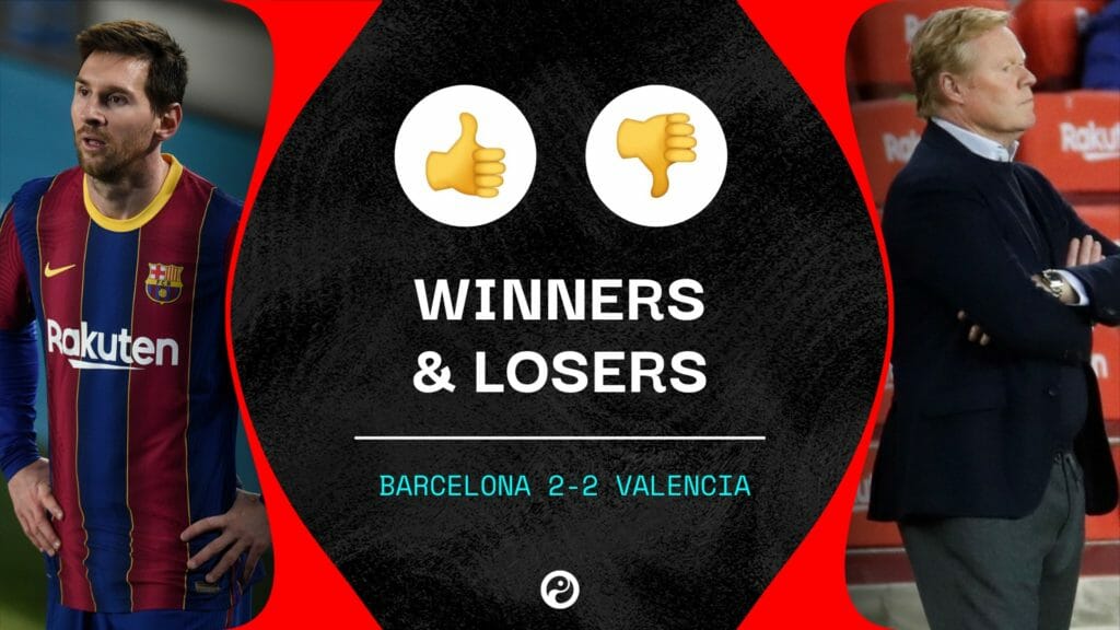 Barcelona 2-2 Valencia: Winners and Losers as Messi makes more history