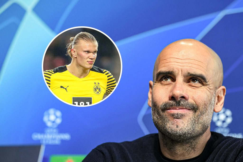 Pep Guardiola remains tight-lipped on Erling Haaland links to Man City