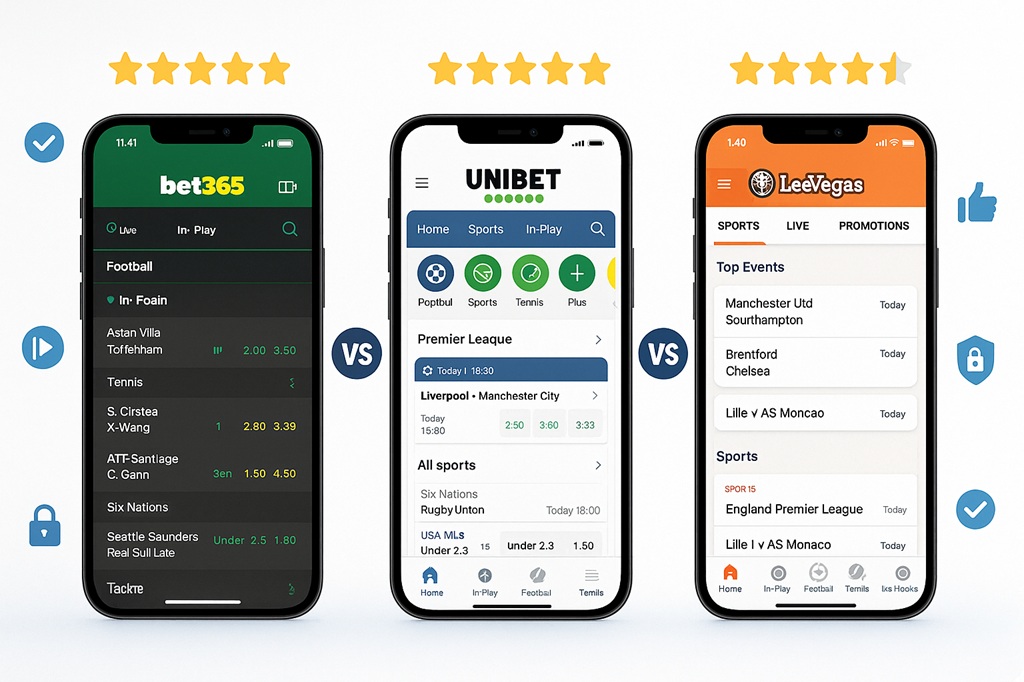 betting apps voor sportwedden vergelijken