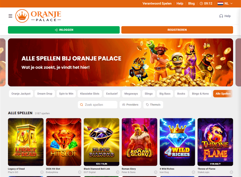 Oranje Palace - nieuw Wero casino binnen legale gokmarkt