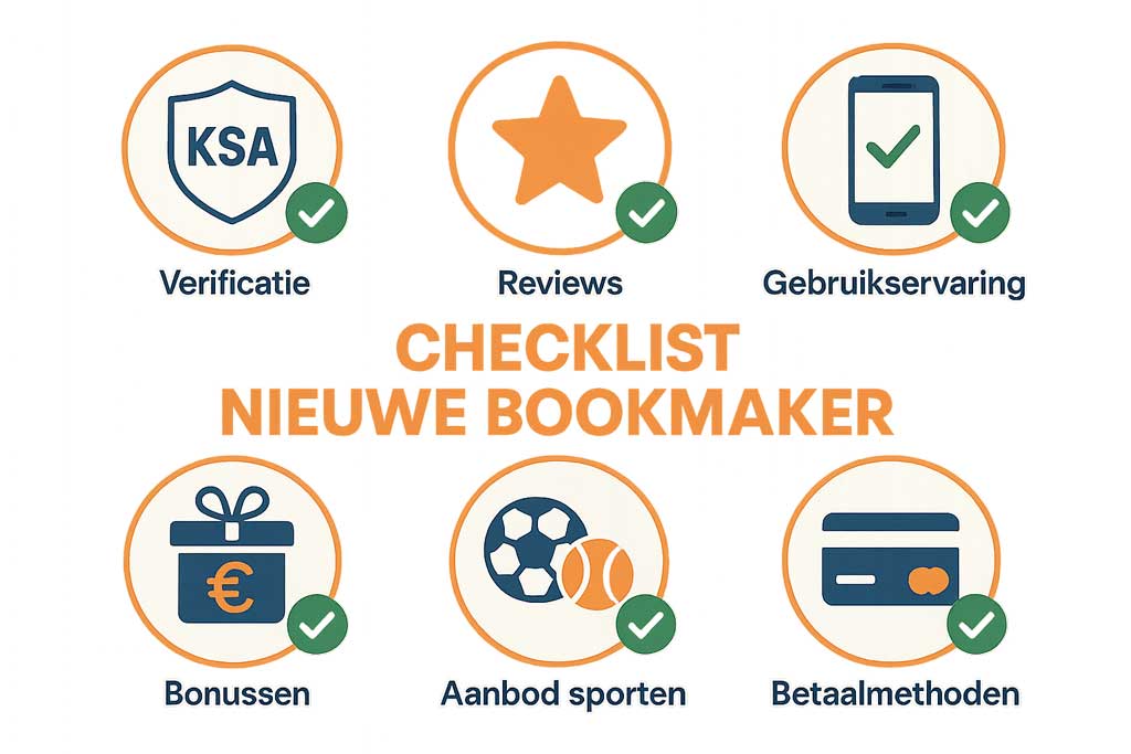 checklist waar op letten bij nieuwe bookmakers