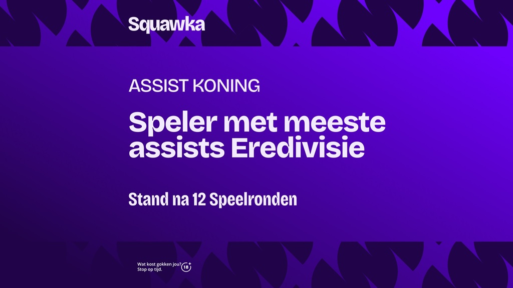 assist koning eredivisie spelers meeste assists 2025 2026