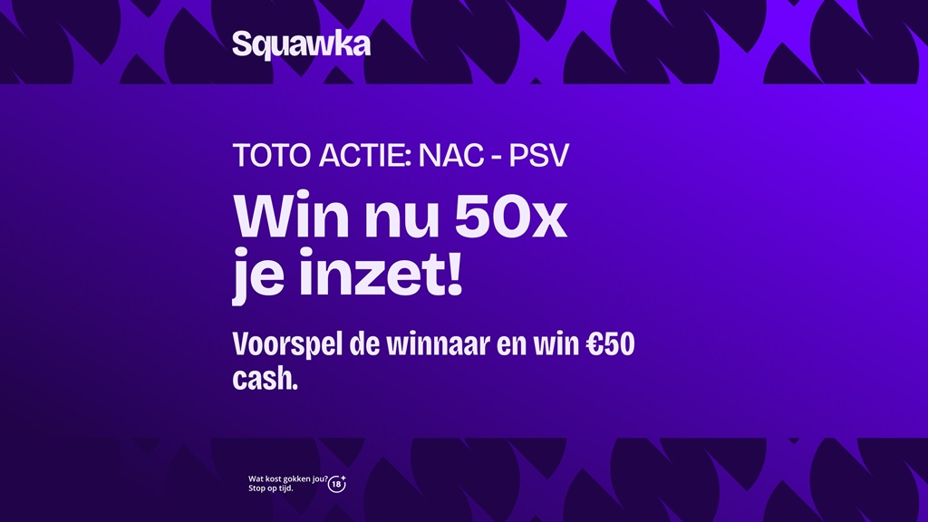 toto nac breda psv wedden beste odds