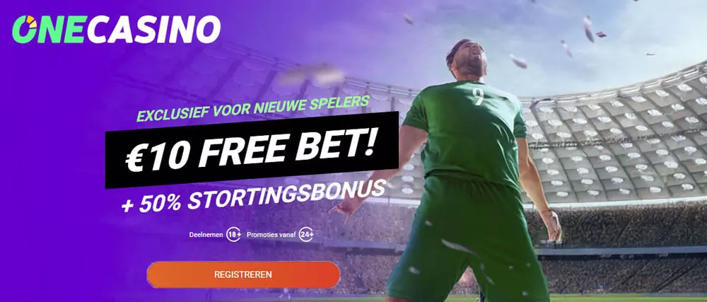 bonus zonder storting free bet one casino
