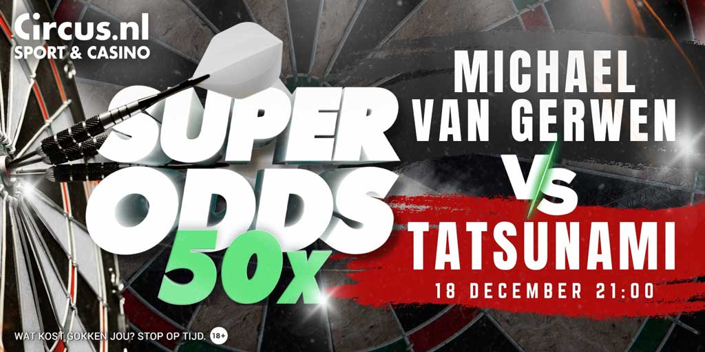 michael van gerwen Mitsuhiko Tatsunami wedden circus