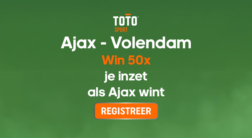 toto ajax fc volendam wedden