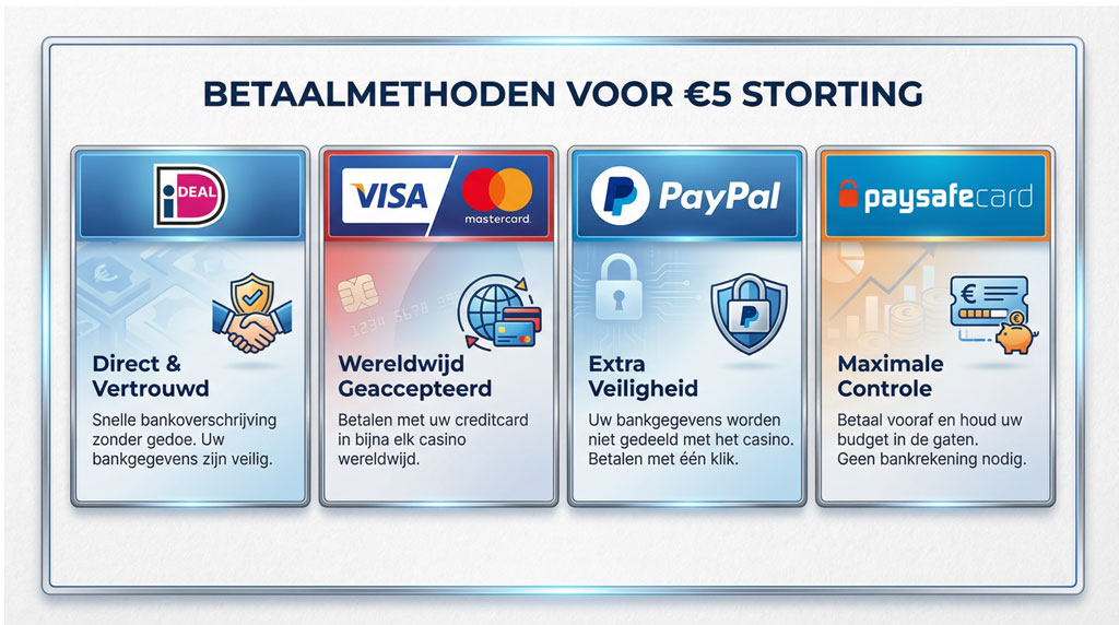 5 euro deposit casino storting opties