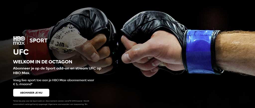 ufc kijken hbo max ziggo