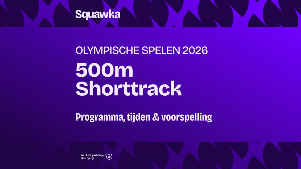 500 meter shorttrack mannen loting favorieten