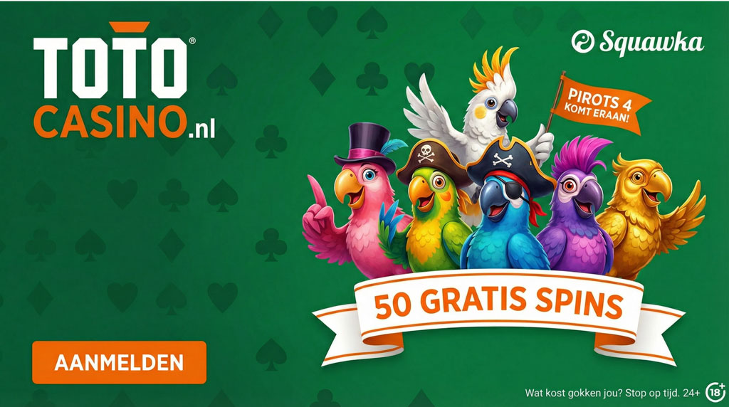 pirots 4 free spins bij toto