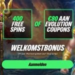 ComeOn Casino Actie: Kies zelf 400 free spins of €80 aan live casino coupons