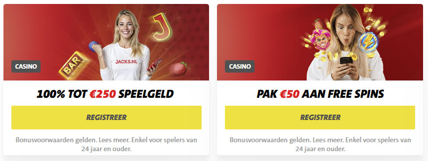 welkomstbonus jacks online casino