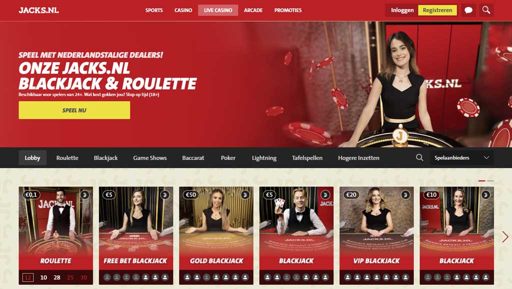 jacks online live casino