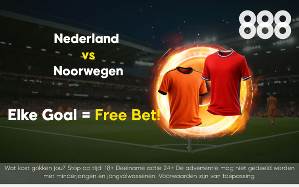 Nederland-Noorwegen-888-actie-goal-free-bet