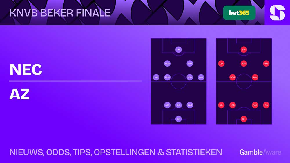 NEC-AZ-Knvb-beker-finale-opstellingen-statistieken