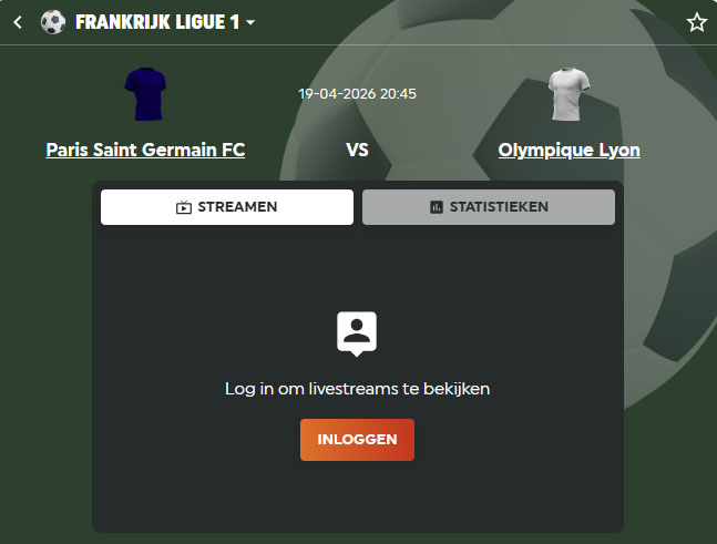 psg lyon kijken live stream gratis
