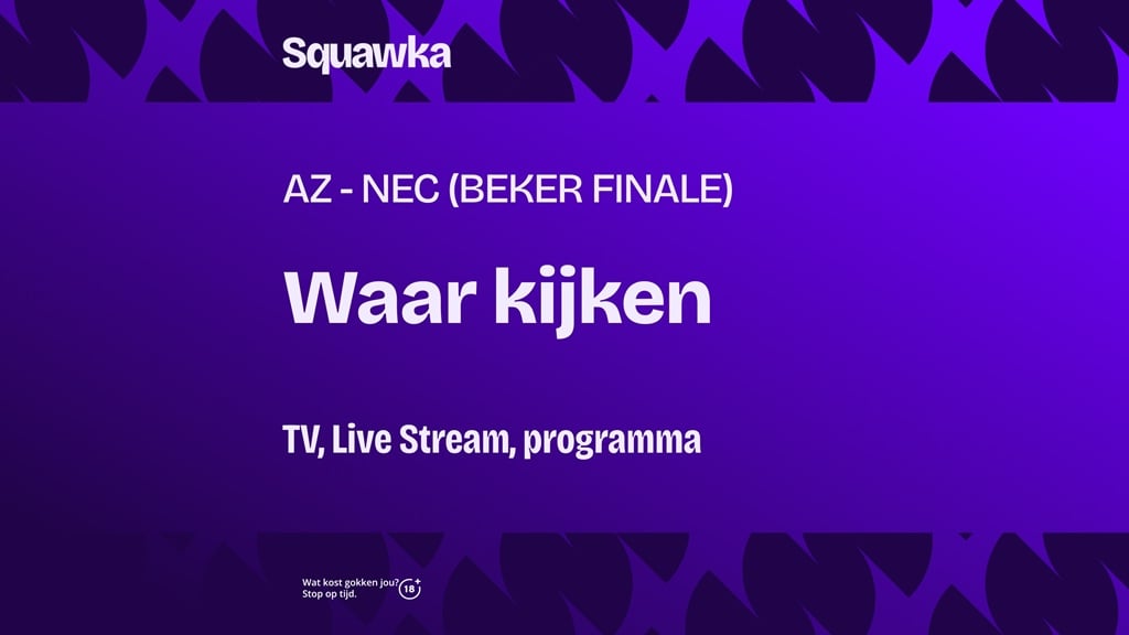 az nec nijmegen beker finale gratis live stream kijken