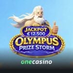 Olympus Prize Storm Jackpot bij OneCasino – Win €110.000 aan prijzen
