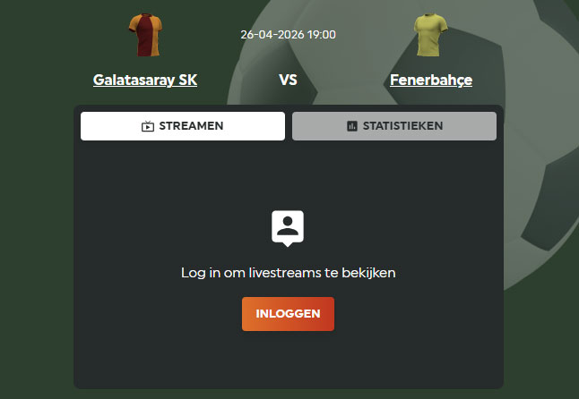 galatasaray fenerbahce live stream kijken