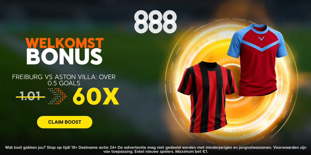 freiburg aston villa wedden betting actie 888 win 60x je inzet