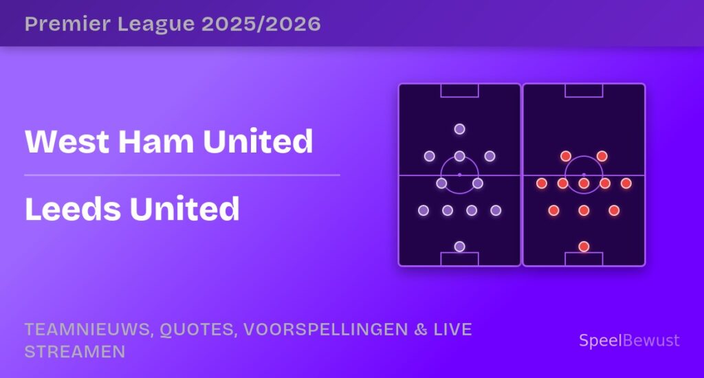 West ham leeds opstellingen statistieken