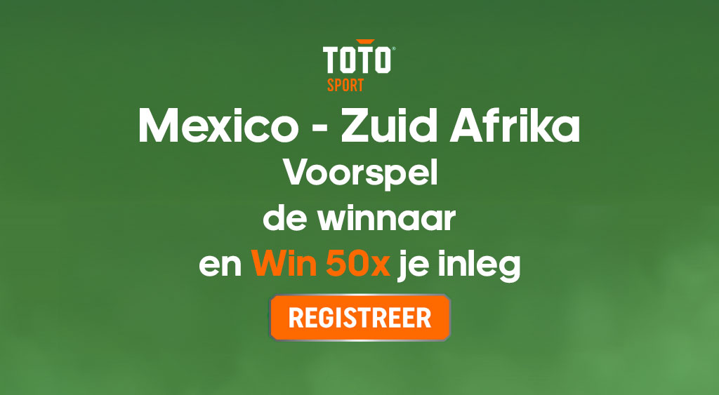 toto mexico zuid afrika wedden odds 50x inzet bij juiste voorspelling