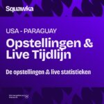amerikaans voetbalelftal paraguayaans voetbalelftal opstellingen
