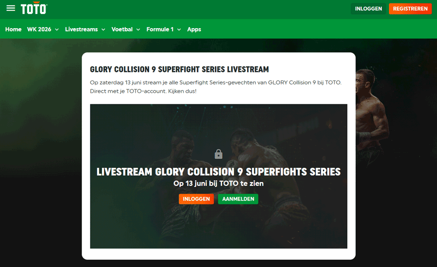 Gratis Glory Collision 9 live stream via TOTO Gratis Glory Collision 9 live stream via TOTO