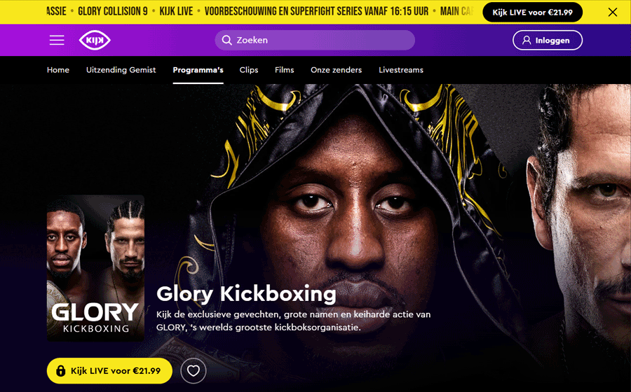 Glory Collision 9 kijken via KIJK (Pay Per View) Glory Collision 9 kijken via KIJK (Pay Per View)