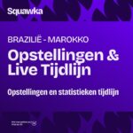 brazilie marokko opstellingen tijdlijn