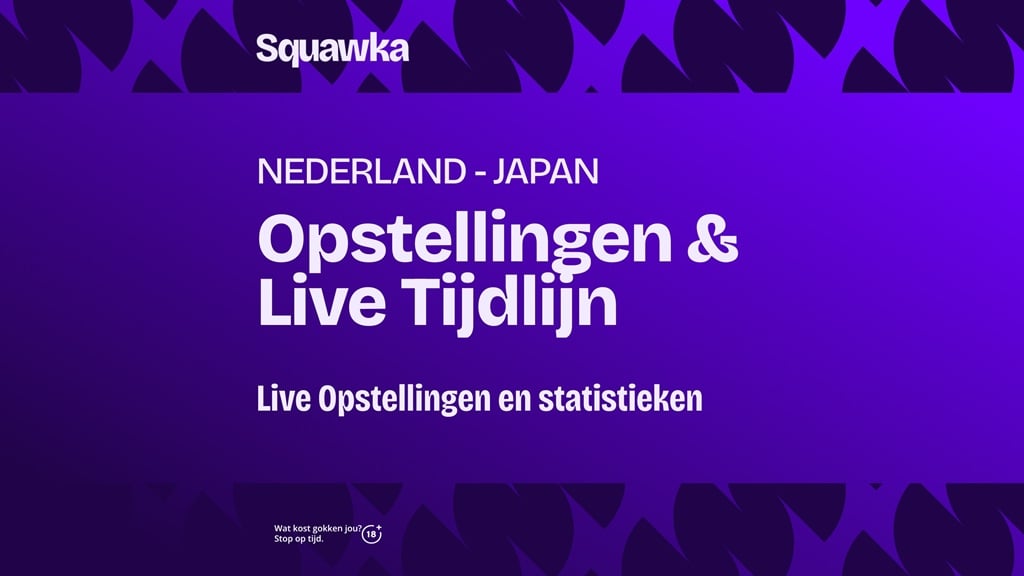 nederland japan opstellingen